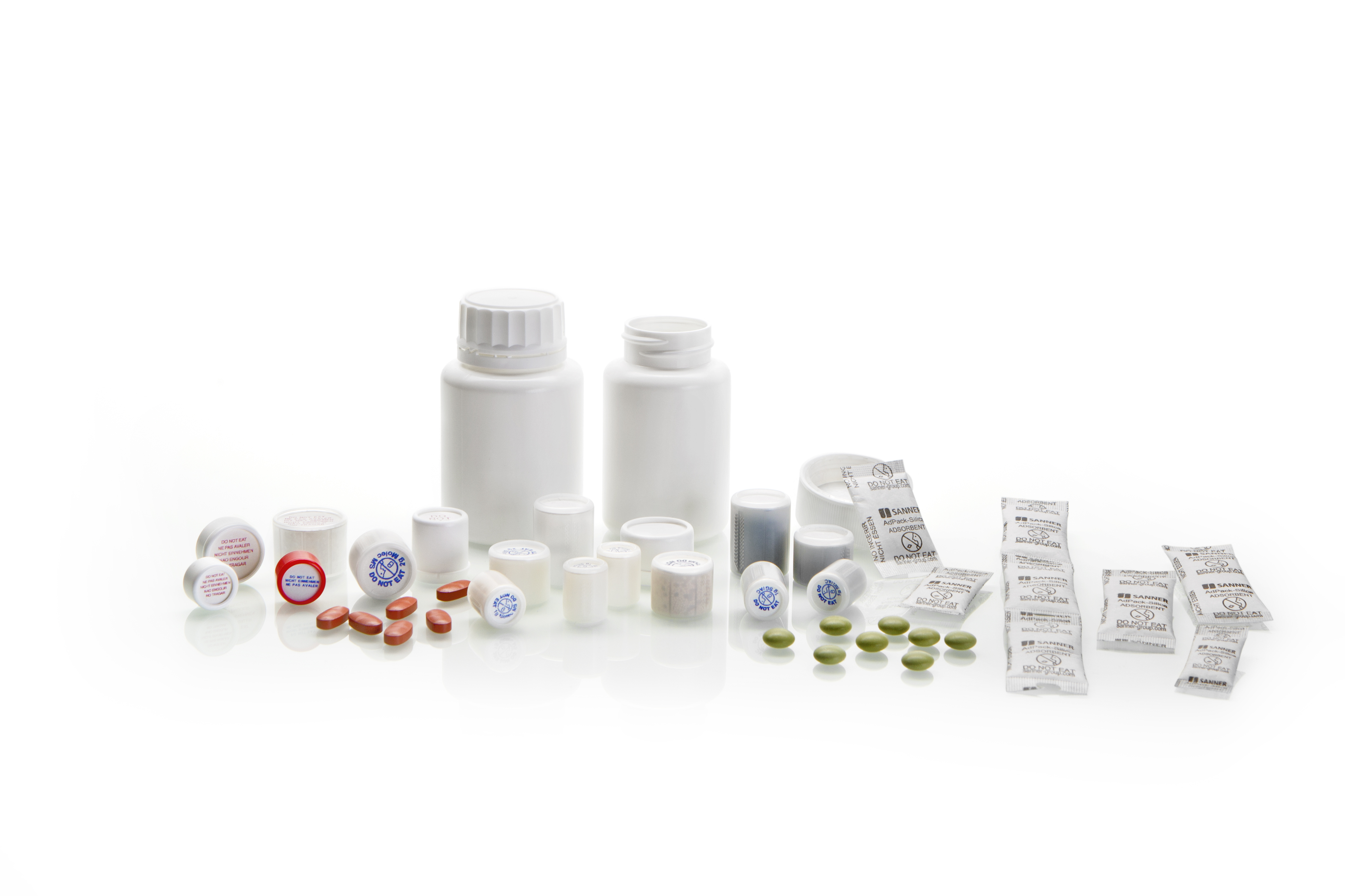 AdPack(R) Desiccant Packs and AdCap(R) Desiccant Closures