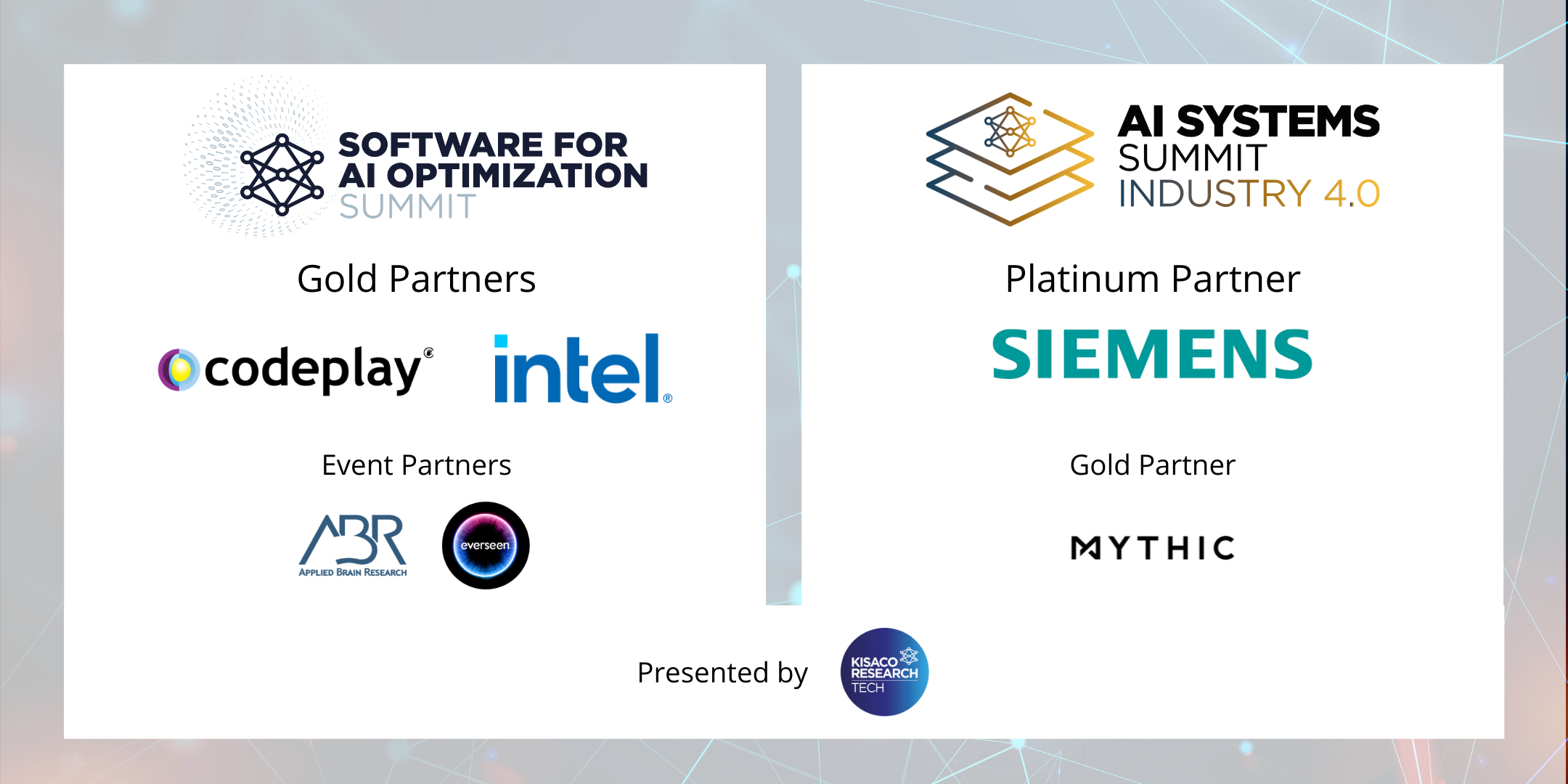 AI Software Optimization & AI Systems: Industry 4.0 Summit