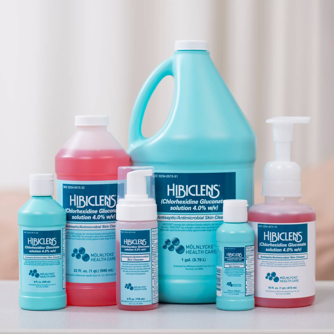 HIBICLENS antiseptic skin cleansers.