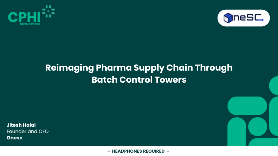 Reimaging Pharma Supply Chain Through Batch Control Towers